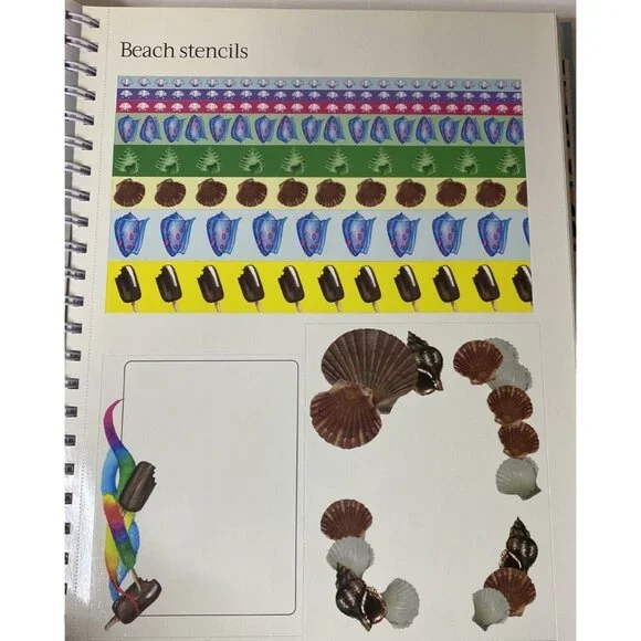 Vintage Scrapbook Stickers & Stencils Book 400 stickers Zoo Birthday - Picture 7 of 15